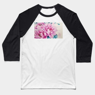 Watercolor Flower Painting Baseball T-Shirt